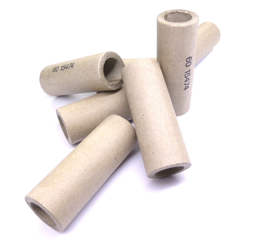 19mm Papphülse, grau, 19 x 28 x 76mm, parallel, dickwandig 19mm Papphülse, grau, 19 x 28 x 76mm, parallel, dickwandig