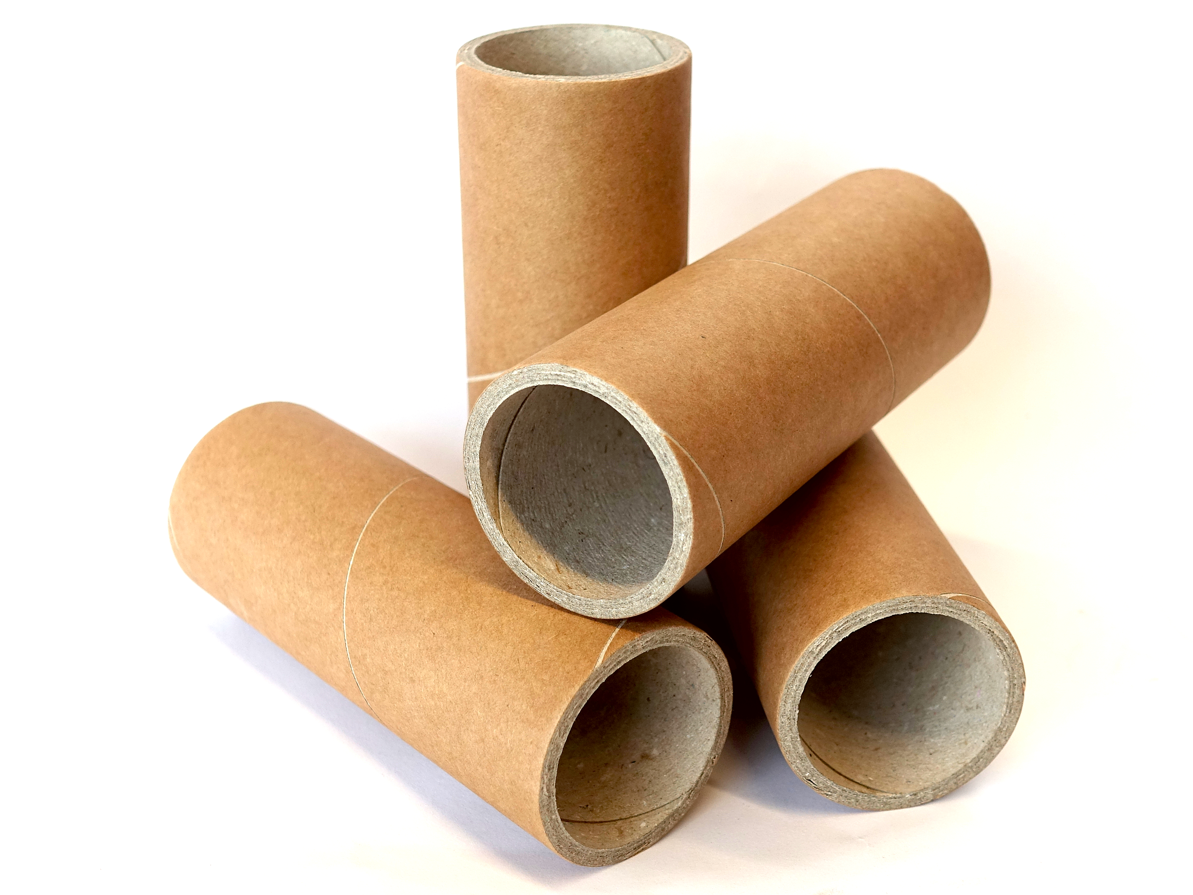 50mm cardboard tube, cardboard box, 50 x 59.8 x 160mm, spiral wound, very strong, brown, hard paper tubes