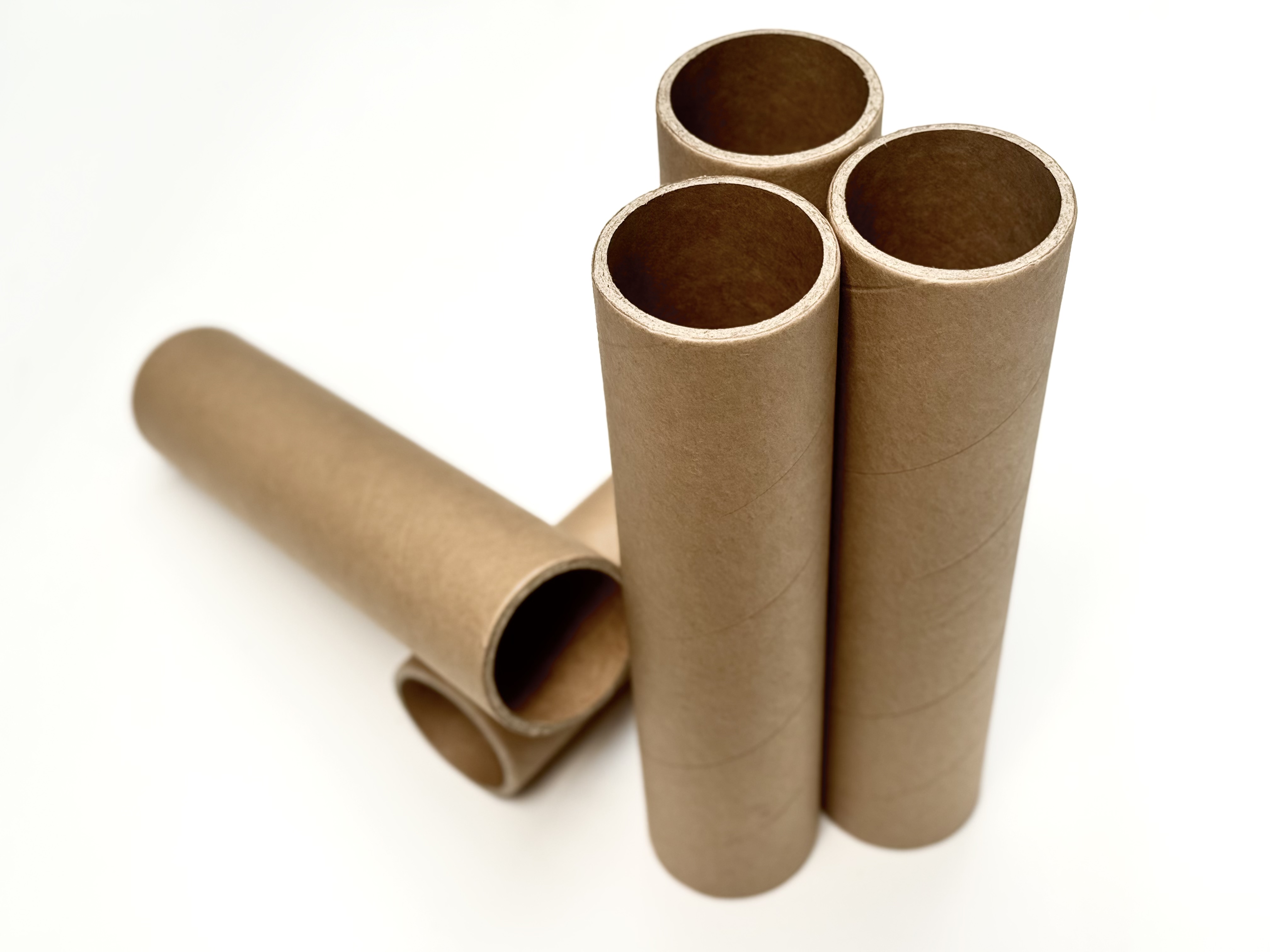 55mm cardboard tube, cardboard box, 55,2 x 63,8 x 280mm, spiral wound, very strong, brown, hard paper tubes