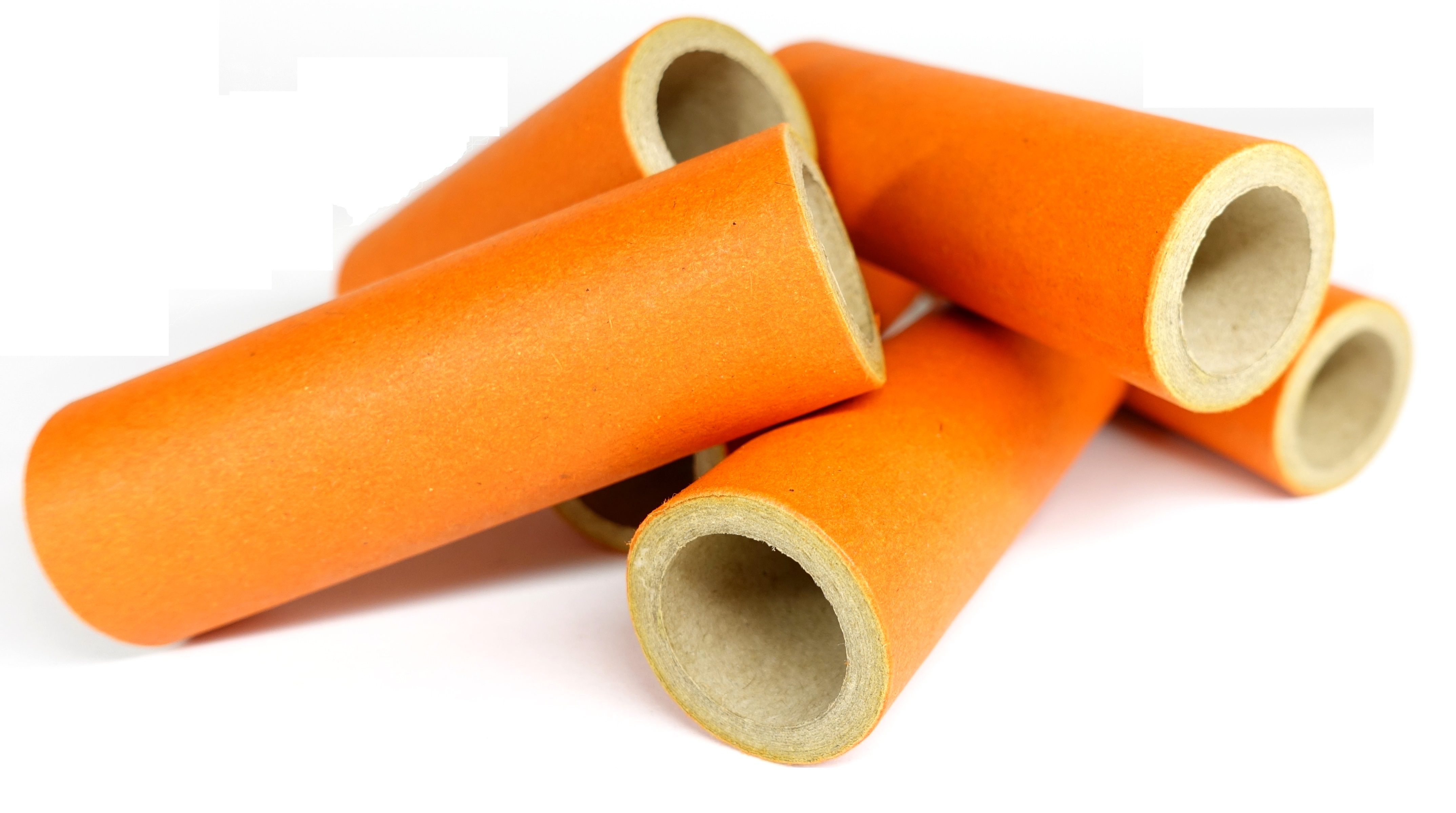 18mm Papphülse, orange, 18 x 25,5 x 75mm, parallel, dickwandig 18mm Papphülse, orange, 18 x 25,5 x 75mm, parallel, dickwandig