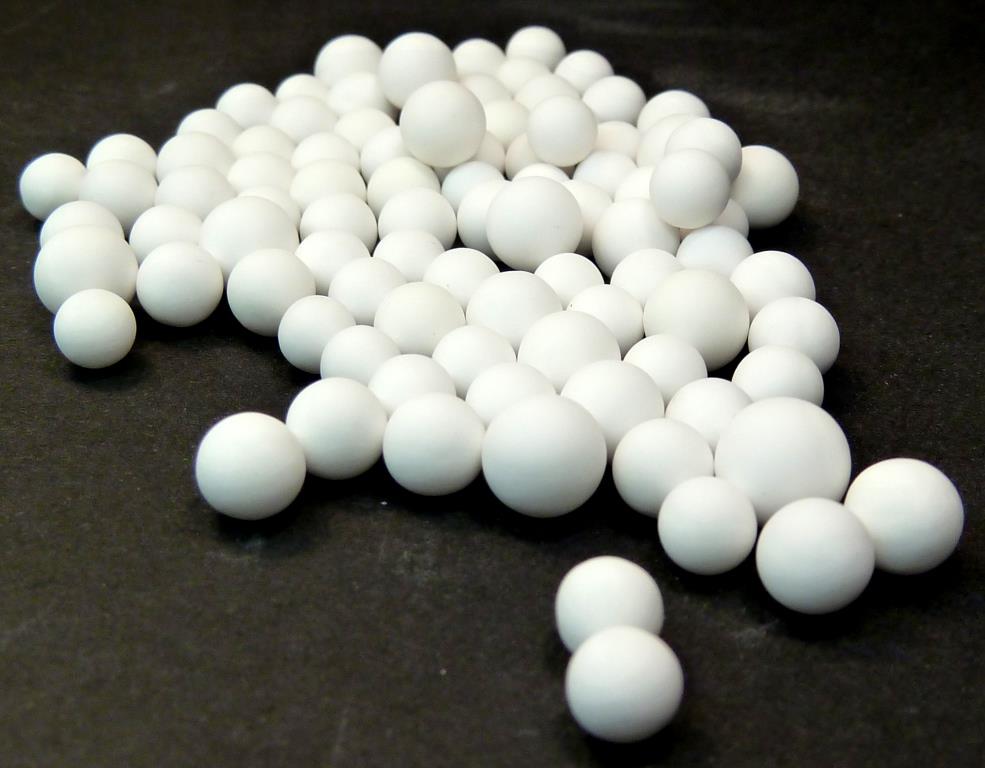 5 - 7mm Keramikkugeln, ceramic balls, 90% Al2O3, rund, matt, Mahlkugeln, weiß