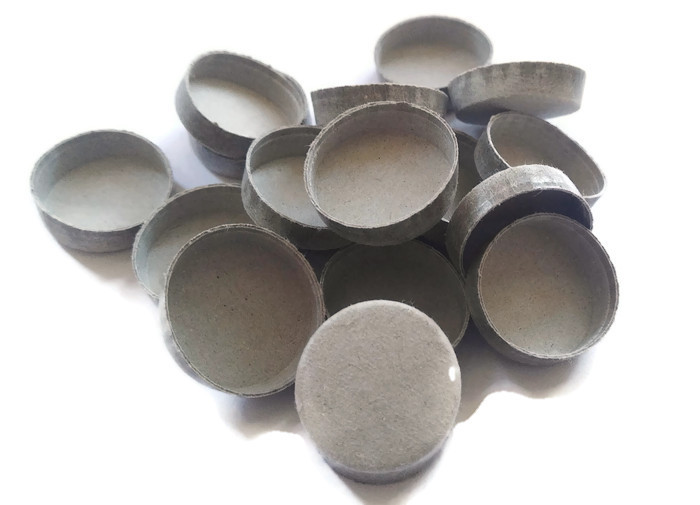 24 mm Pappdeckel, Stopfen, Treibspiegel, Sabot, Kappen aus Pappe, Hebespiegel, Stöpsel, Pappkümpel 24 mm Pappdeckel, Stopfen, Treibspiegel, Sabot, Kappen aus Pappe, Hebespiegel, Stöpsel, Pappkümpel