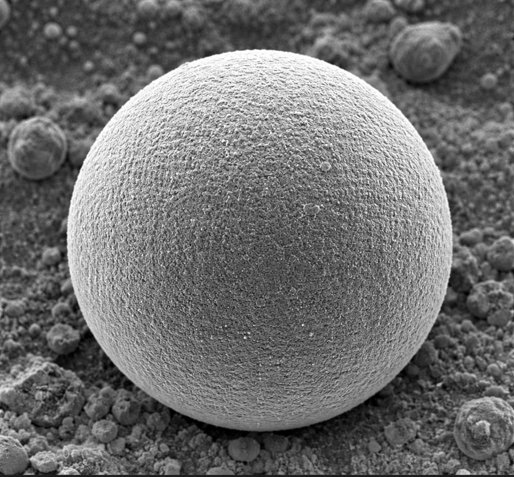 Symbolhafte Darstellung REM Aufnahme Aluminiumpulver