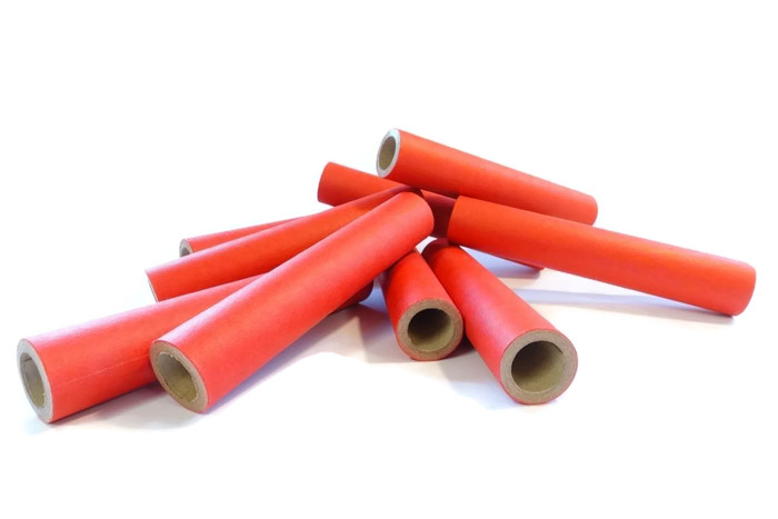 15mm paper tube, red, 15 x 22 x 120mm, parallel, thick walled, sturdy 15mm paper tube, red, 15 x 22 x 120mm, parallel, thick walled, sturdy