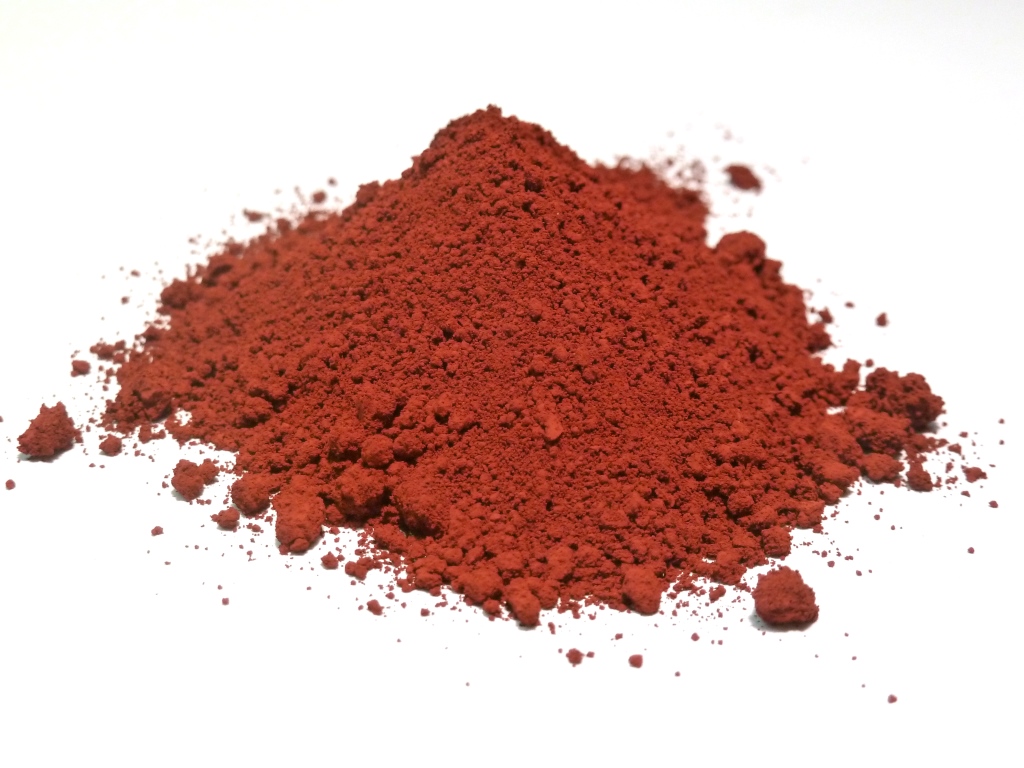 min. 97,5 % Eisenoxid, Rot, Pulver, Dieisentrioxid, Eisen(III)oxid, micronized Alpha-Fe2O3 , CAS-Nr.: 1309-37-1