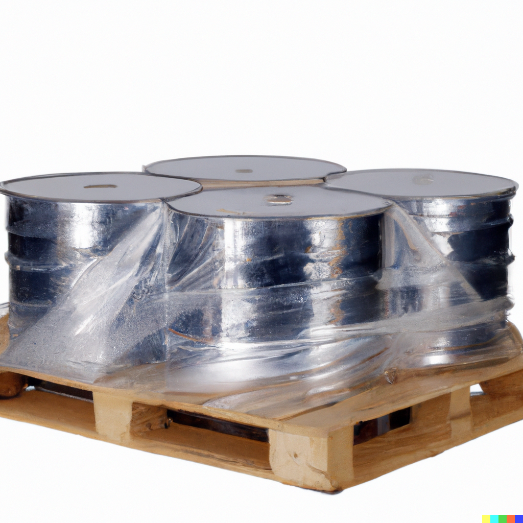 DALL-E_clean_steel_drums_on_a_wood_pallet_with_stretch_film.png